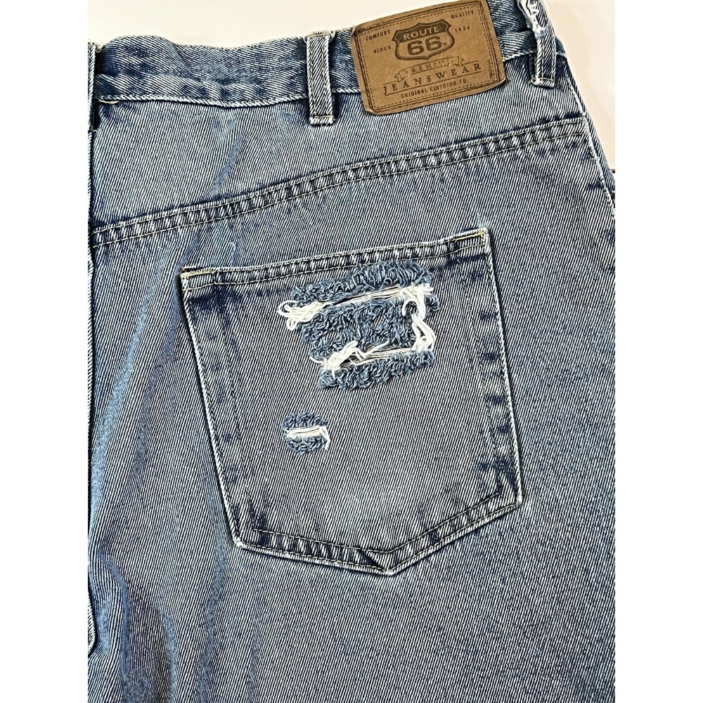 Route 66 relaxed fit cut off shorts custom frayed size 40 100% cotton BR - Picture 7 of 9